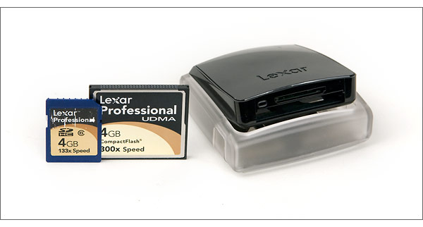 Lexar's Professional UDMA card reader is a compact, collapsible memory card 