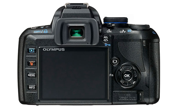Olympus E-450 Digital SLR - Rear and LCD
